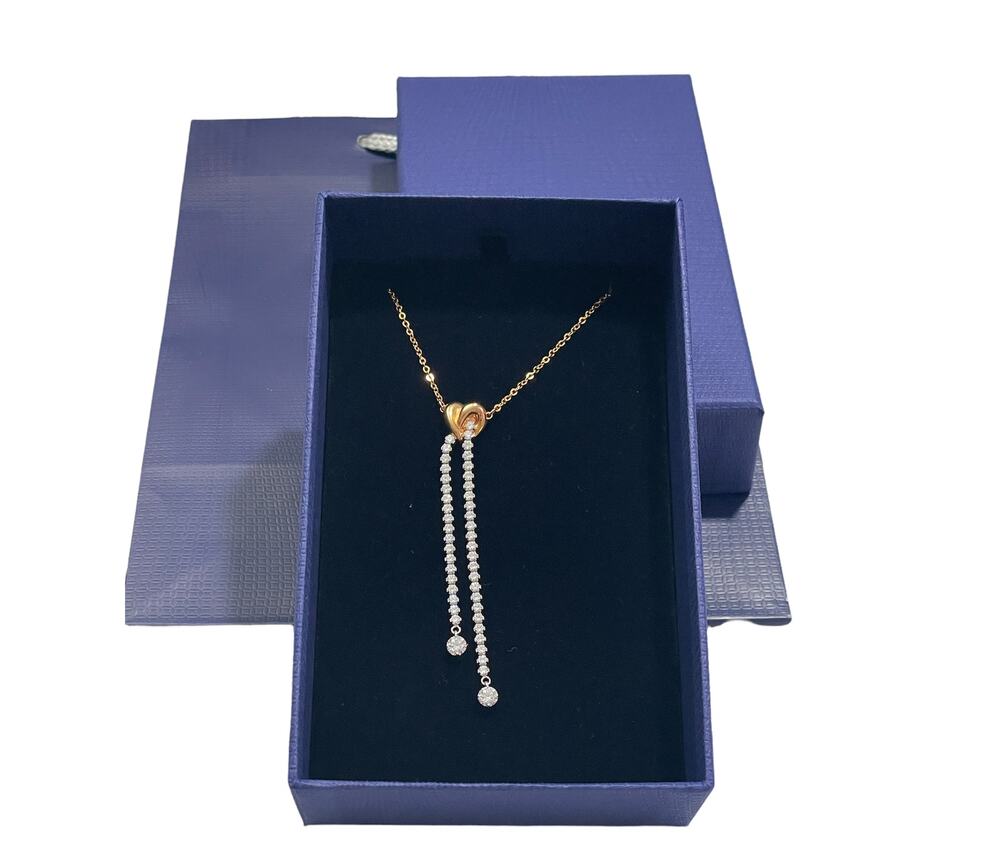 Swarovski Lifelong Heart necklace Heart, White, Mixed metal finish New